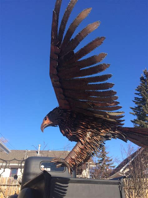 metal eagle for house painted|outdoor metal eagle.